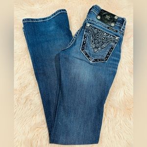 Miss me Jeans size 26 signature Boot 
26X30